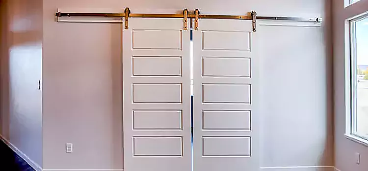Glass Barn Door with Installation Hardware Kit Sugar Hill